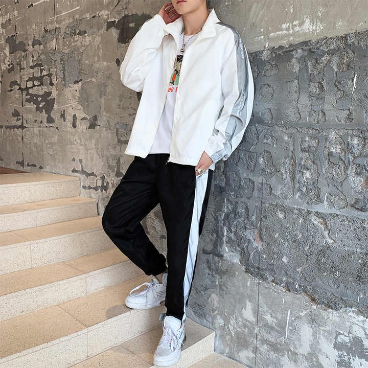 Mens Wedding Suits Sets Clothing Winter Sets Men Winter Cold Two Piece Set Casual Clothes Jacket Long Pants Tracking Suit